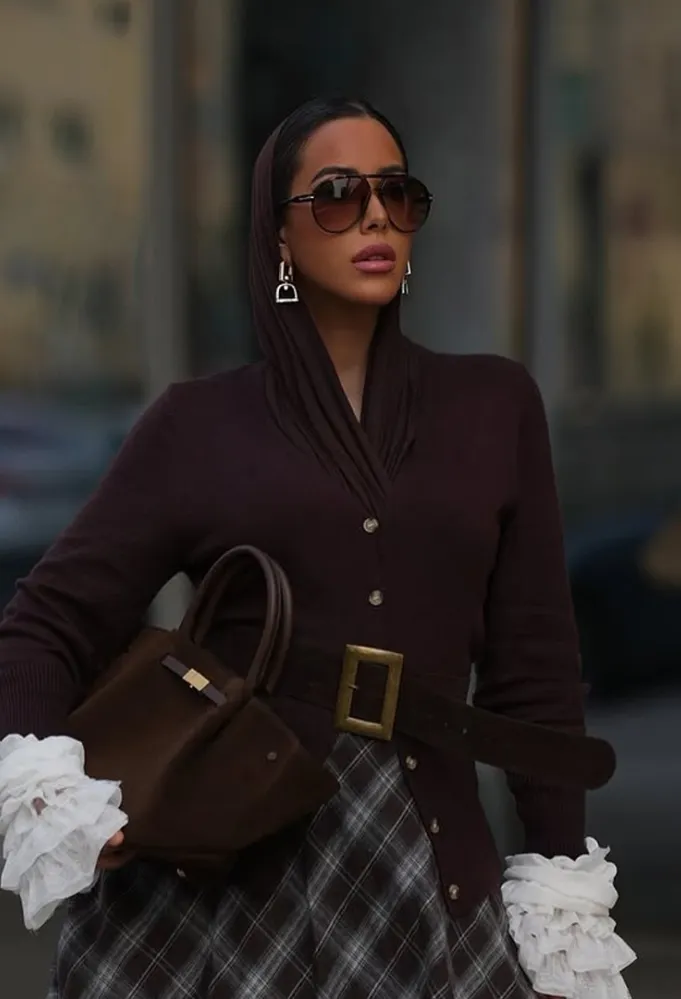 مدونة الموضة سهى طه - الصورة من حسابها على إنستغرام