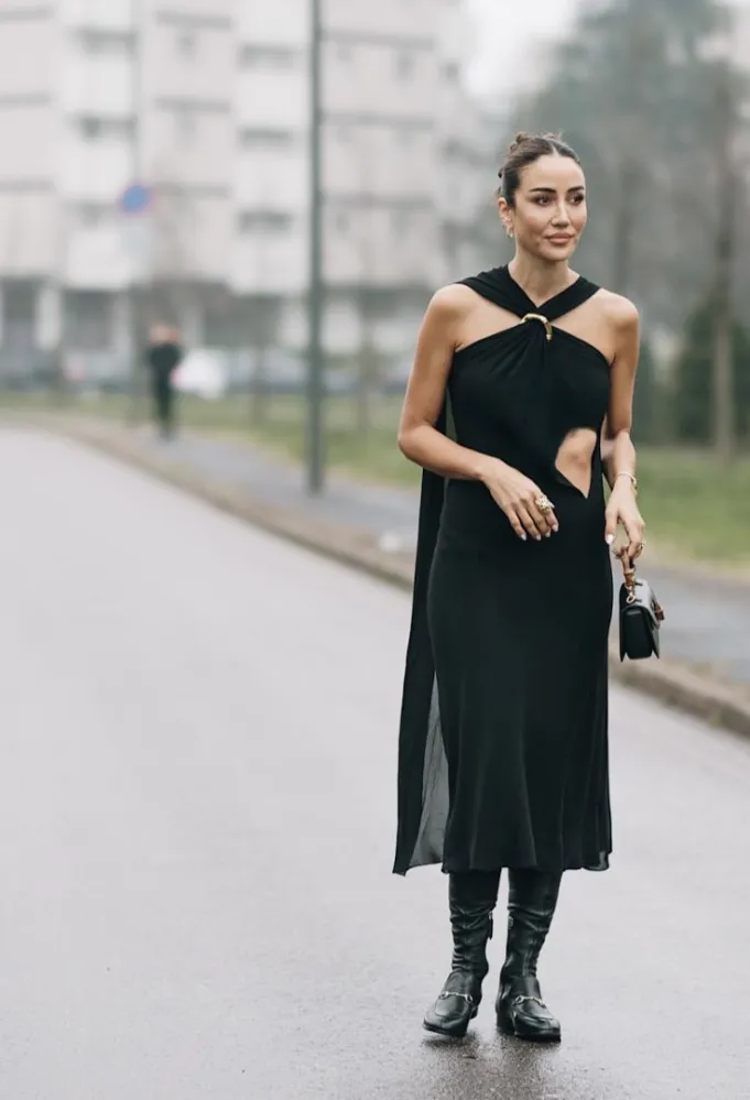 إطلالة ستريت ستايل من ميلانو- الصورة من Launchmetrics/Spotlight ©