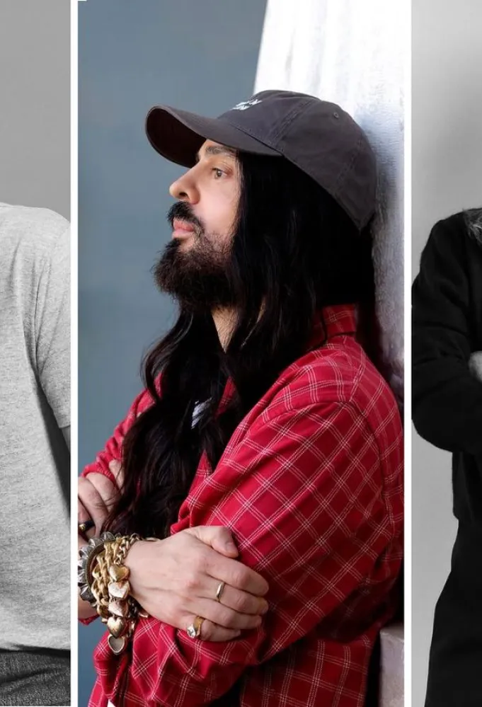 من اليمين الى اليسار: سارة بيرتون وأليساندرو ميكيلي وجوناثان أندرسون - الصور من انستغرام المدراء الابداعيين