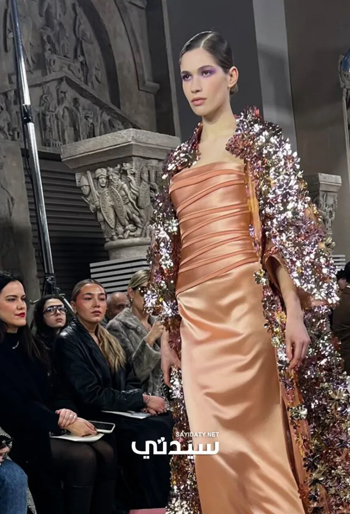 فستان من تصميم جورج شقرا- تصوير خاص سيدتي 