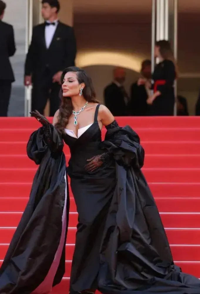 نادين نسيب نجيم في مهرجان كان السينمائي- (مصدر الصورة Mike Coppola/Getty Images)