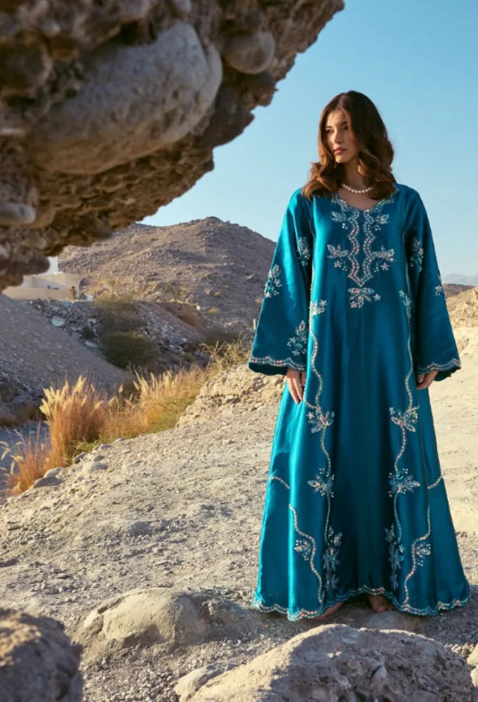 جلابية من علامة نورا البحراني -الصورة من حساب العلامة على إنستغرام