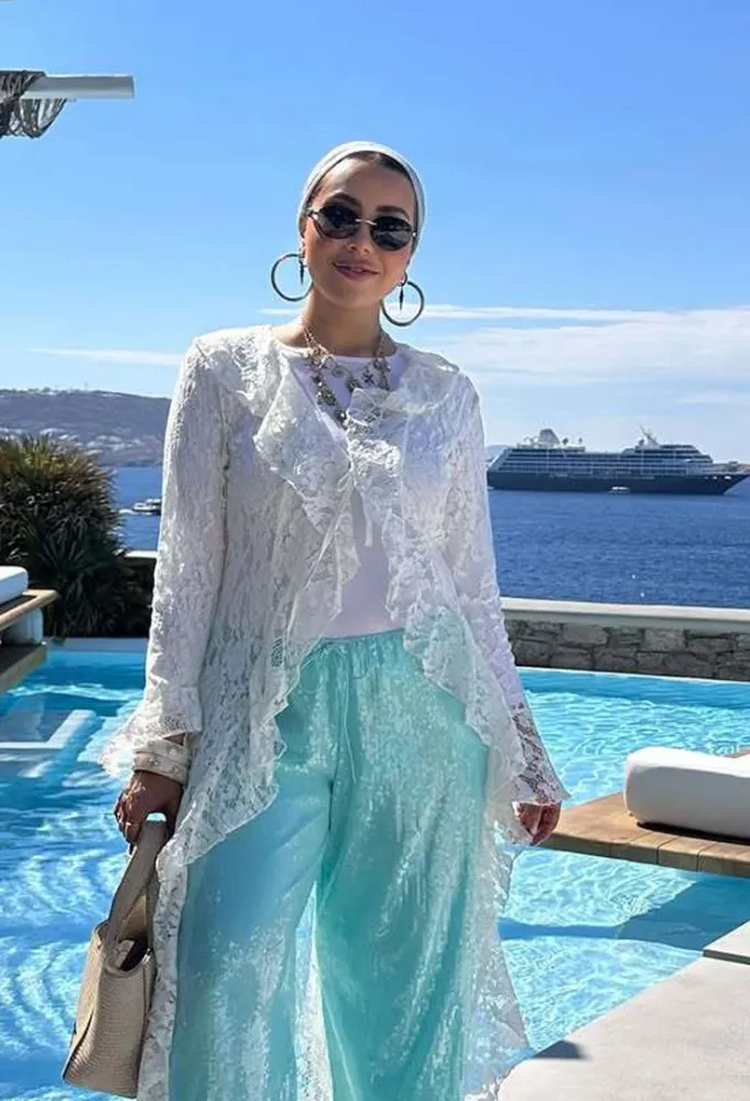 مدونة الموضة رهف الشامي - الصورة من حسابها على إنستغرام