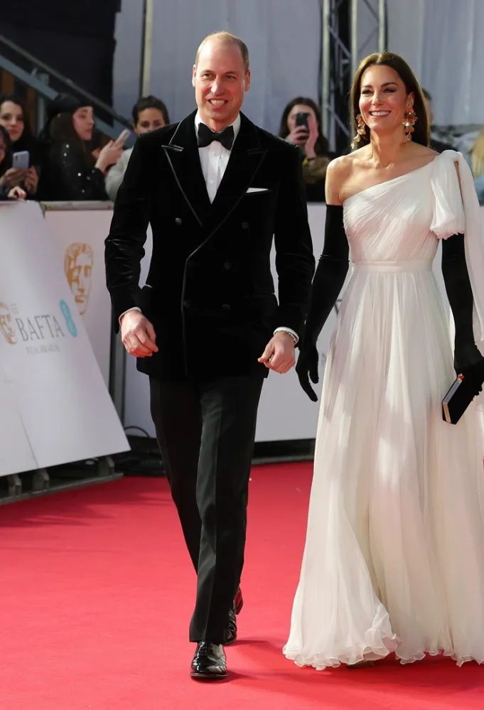 كيت ميدلتون والأمير ويليام في حفل جوائز بافتا 2023 - (Photo by Chris Jackson/Getty Images)