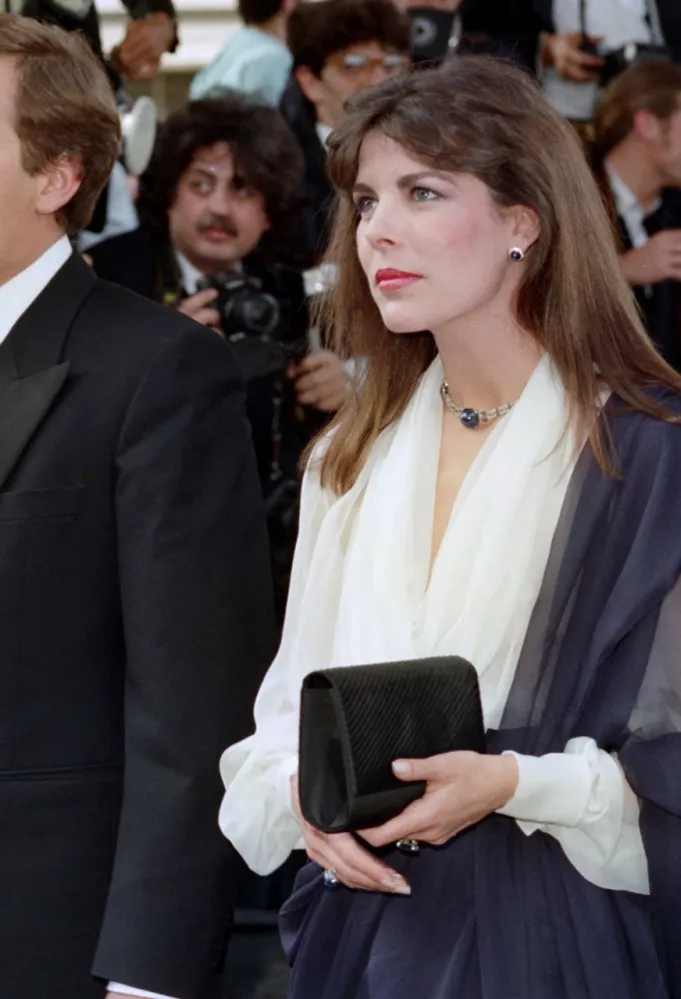 الأميرة كارولين وستيفانو كاسيراغي Stefano Casiraghi في مهرجان كان 1989 -مصدر الصورة: AFP