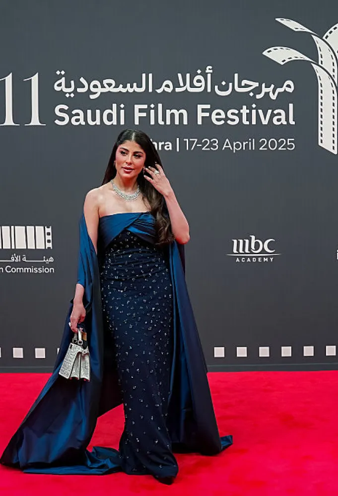 النجمة زارا البلوشي (مصدر الصورة  Amal Alhasan/Getty Images for Saudi Film Festival)