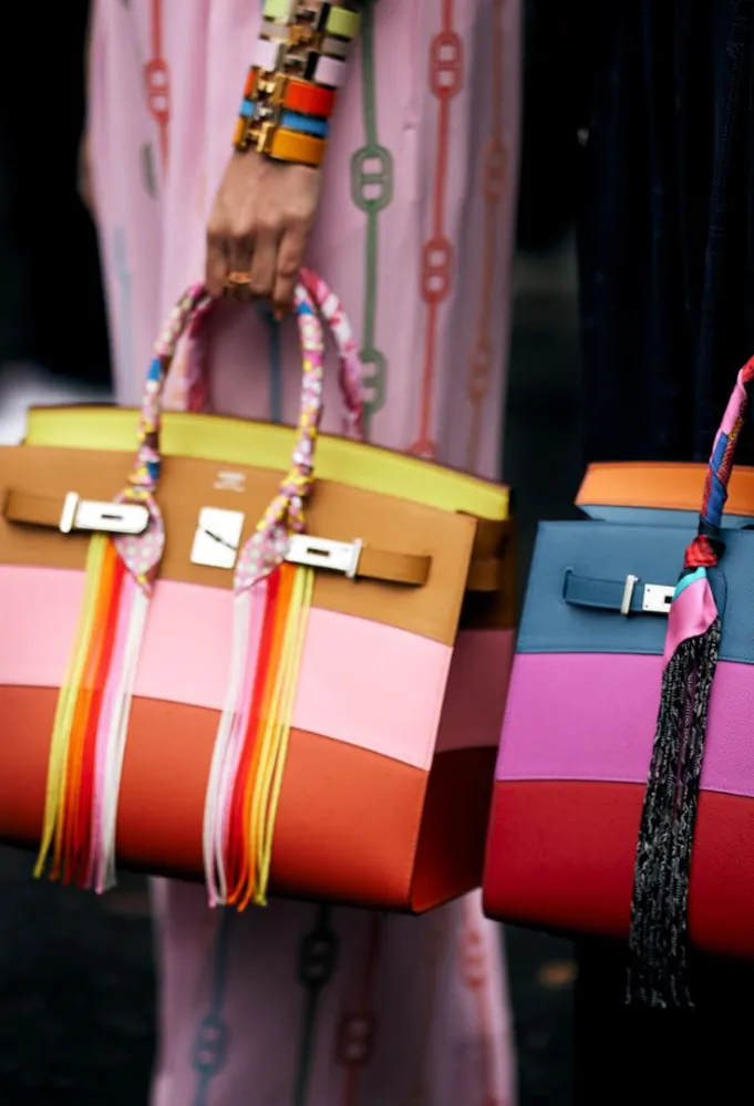 حقائب من هيرميس Hermes- مصدر الصورة Launchmetrics/Spotlight ©