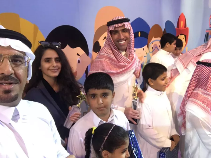 فايز المالكي في تكريم الأطفال