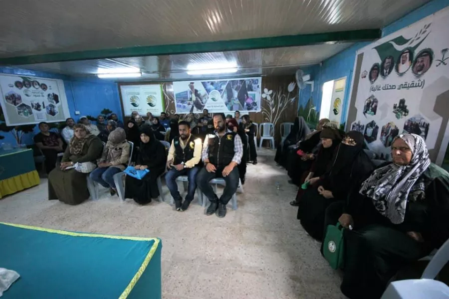 في مخيم الزعتري ورشة تثقيفية وتوعوية للأشقاء السوريين المصابين بالسكري.jpg