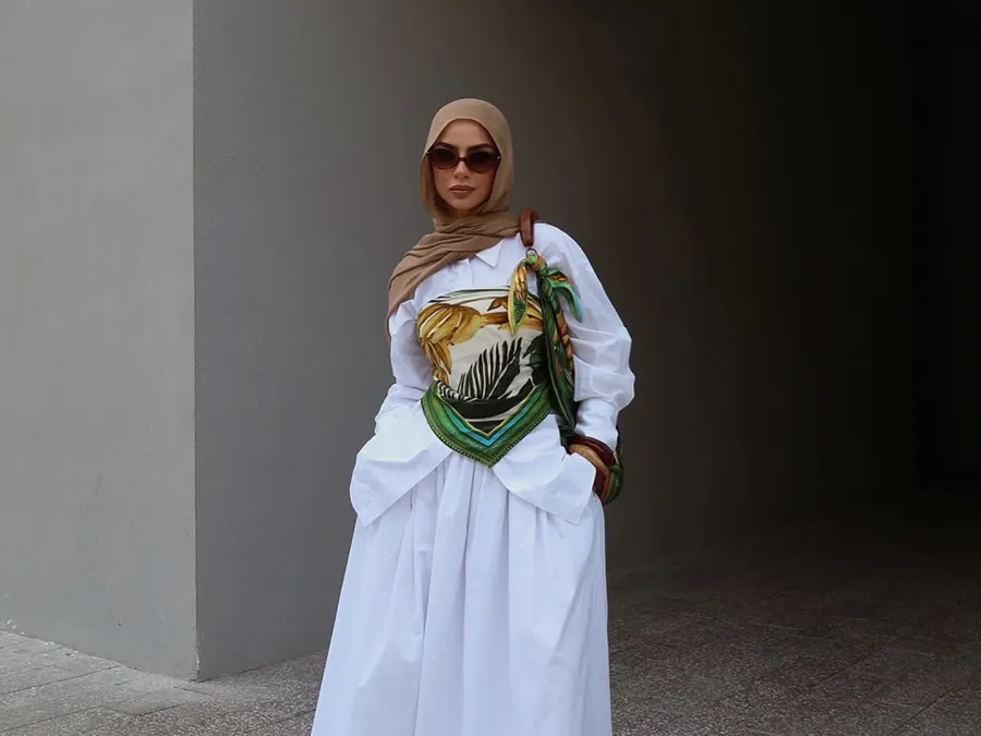 مدونة الموضة سهى طه - الصورة من حسابها على إنستغرام