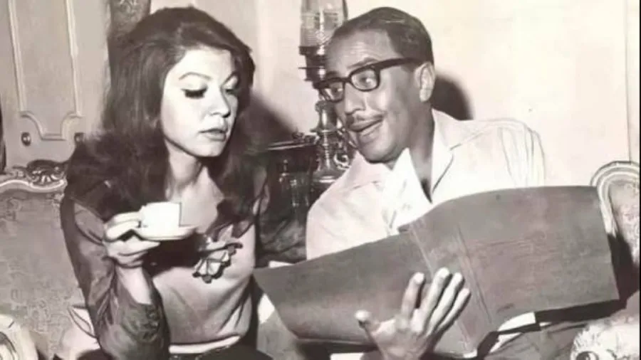 فؤاد المهندس و شويكار- صورة أرشيفية