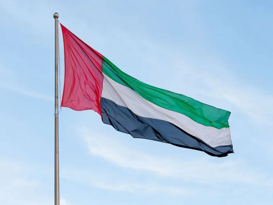 علم الإمارات العربية المتحدة. الصورة من وكالة الأنباء الإماراتية "وام"