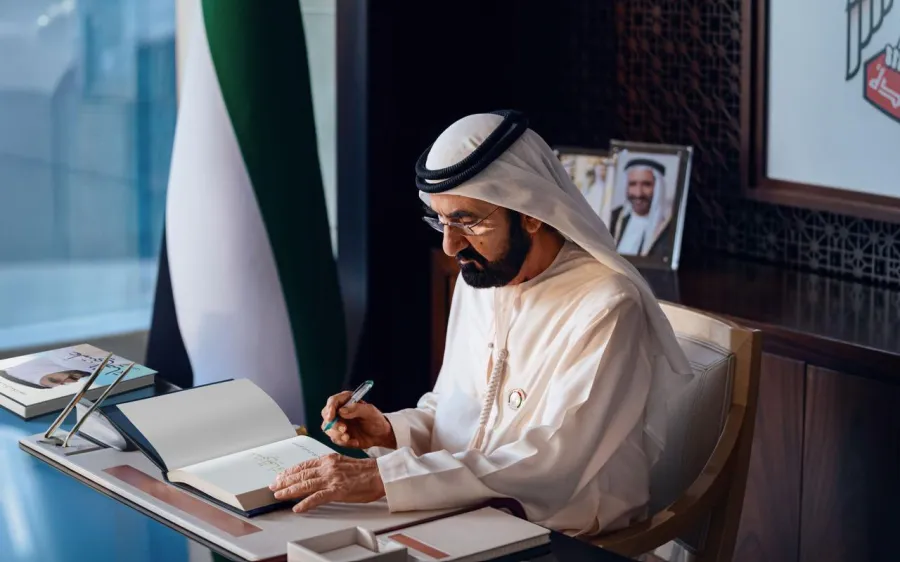 الشيخ محمد بن راشد آل مكتوم، نائب رئيس الدولة رئيس مجلس الوزراء حاكم دبي. الصورة من الحساب الرسمي لحاكم دبي على منصة x