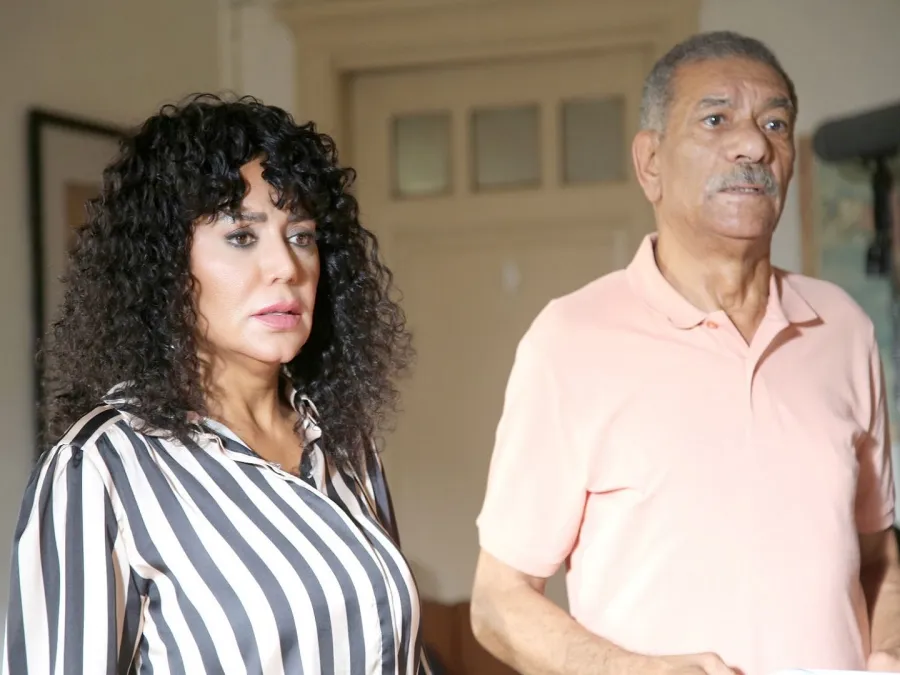 سيد رجب ورانيا يوسف من كواليس مسلسل "لينك"- الصورة من الشركة المنتجة