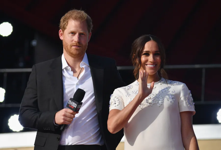 الأمير هاري وميغان ماركل خلال مهرجان في نيويورك (Prince Harry and Meghan Markle during a festival in New York). مصدر الصورة: Angela Weiss / AFP