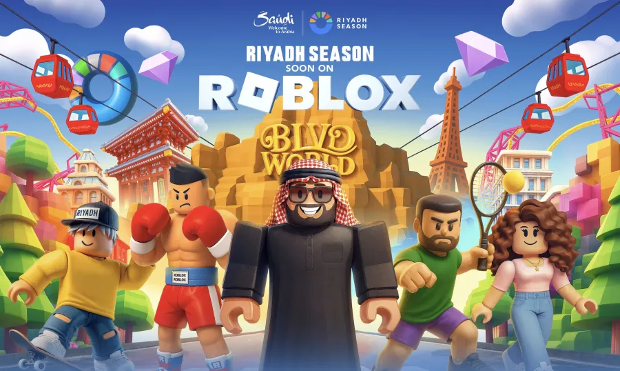 موسم الرياض يدخل منصة Roblox . الصورة من الحساب الرسمي لموسم الرياض