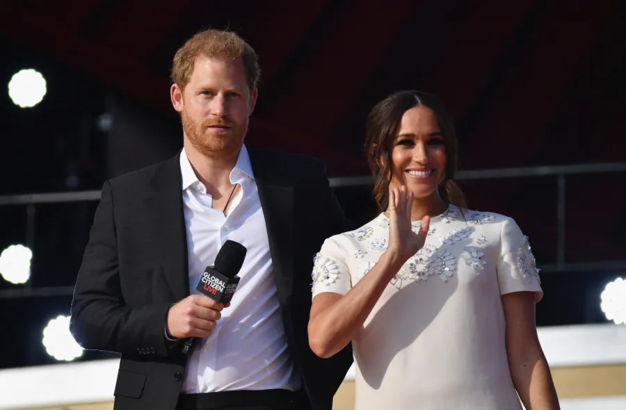 الأمير هاري وميغان ماركل خلال مهرجان في نيويورك (Prince Harry and Meghan Markle during a festival in New York). مصدر الصورة: Angela Weiss / AFP