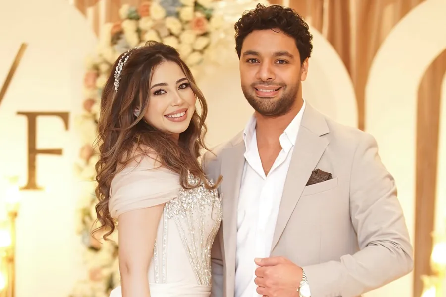 أجمد جمال وزوجته فرح الموجي- الصورة من حسابه الخاص بإنستغرام أجمد جمال وزوجته فرح الموجي- الصورة من حسابه الخاص بإنستغرام
