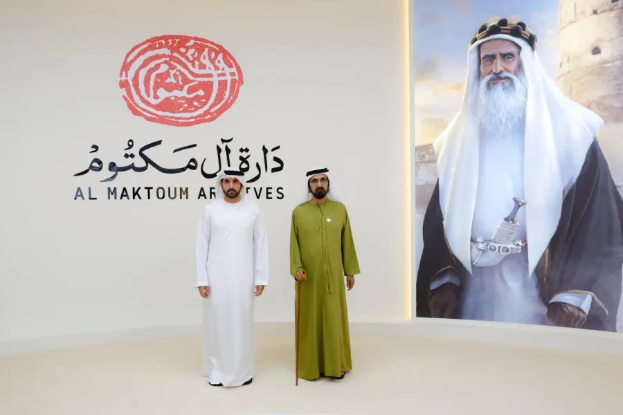 الشيخ محمد بن راشد آل مكتوم، نائب رئيس دولة الإمارات رئيس مجلس الوزراء حاكم دبي أثناء حفل إطلاق دارة آل مكتوم - الصورة من حسابه الرسمي على منصة إكس  الشيخ محمد بن راشد آل مكتوم، نائب رئيس دولة الإمارات رئيس مجلس الوزراء حاكم دبي أثناء حفل إطلاق دارة آل مكتوم - الصورة من حسابه الرسمي على منصة إكس