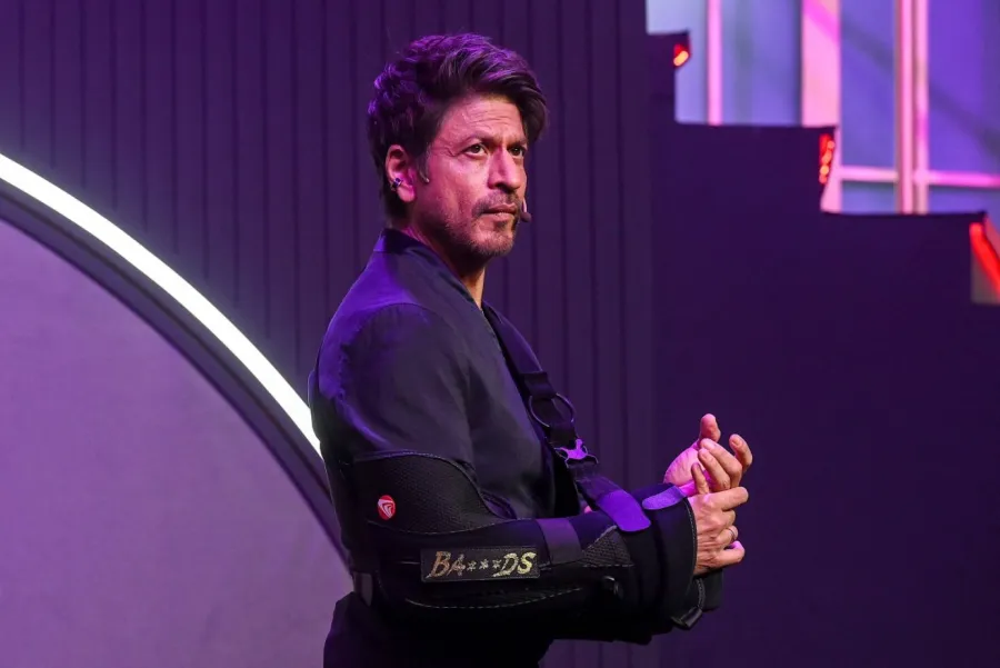 شاروخان في مومباي (Shah Rukh Khan in Mumbai). مصدر الصورة: Sujit JAISWAL / AFP