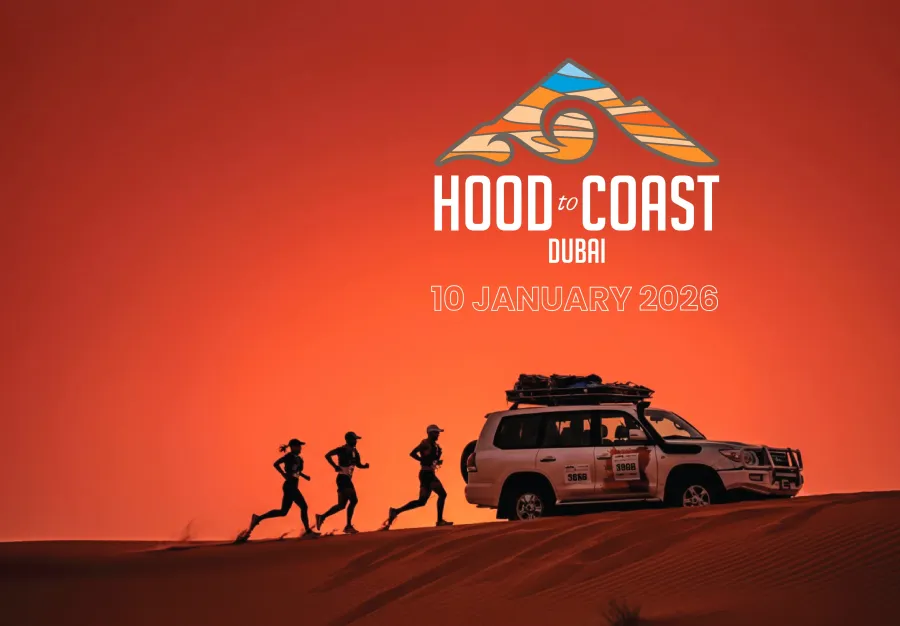 دبي تستضيف سباق التتابع العالمي الشهير "هود تو كوست". الصورة من مكتب دبي الإعلامي