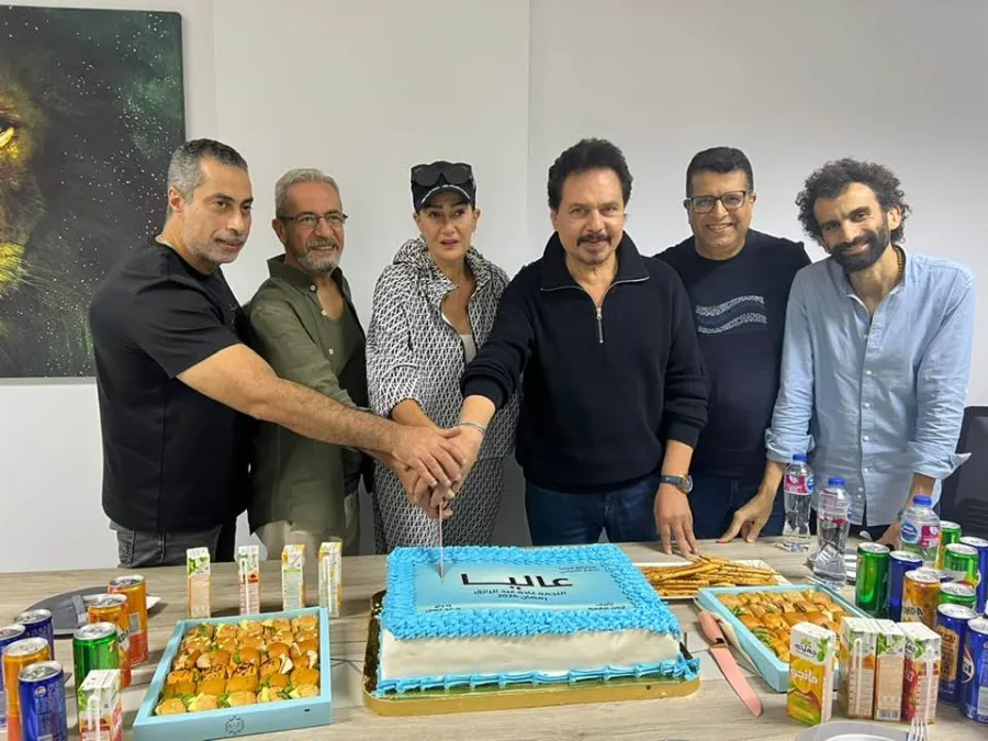 أبطال وصُناع مسلسل عاليا - الصورة من حساب المنتج إسلام المرسي على فيسبوك