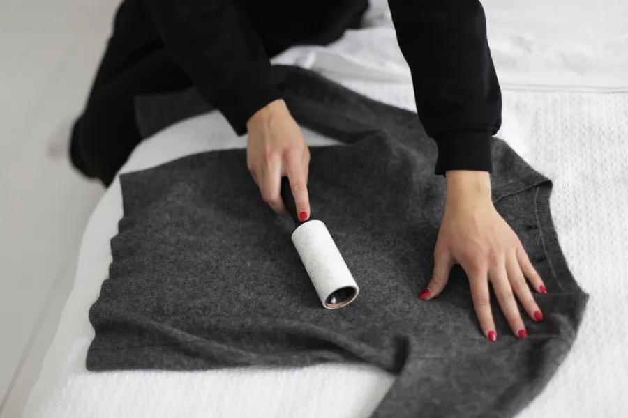 تنظيف الملابس من الوبر