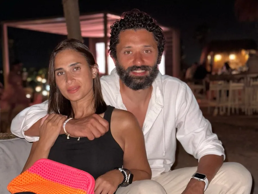 كريم محمود عبد العزيز وآن الرفاعي - الصورة من حساب آن الرفاعي على إنستغرام