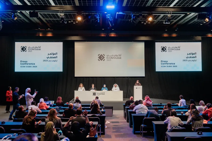 أقيم المؤتمر الصحفي الخاص بـ "آيكوم دبي 2025" في مركز دبي التجاري العالمي 
