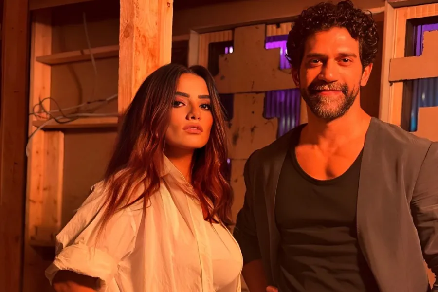 زينة واحمد مجدي من فيلم بنات الباشا -  الصورة من المكتب الاعلامي لزينة