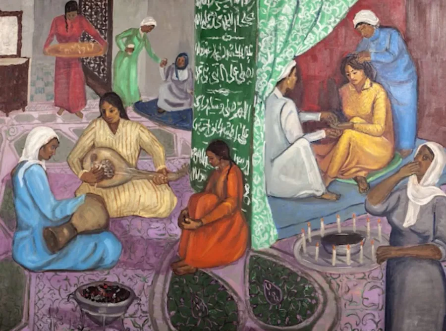 عمل فني للفنانة صفية بن زقر من السعودية