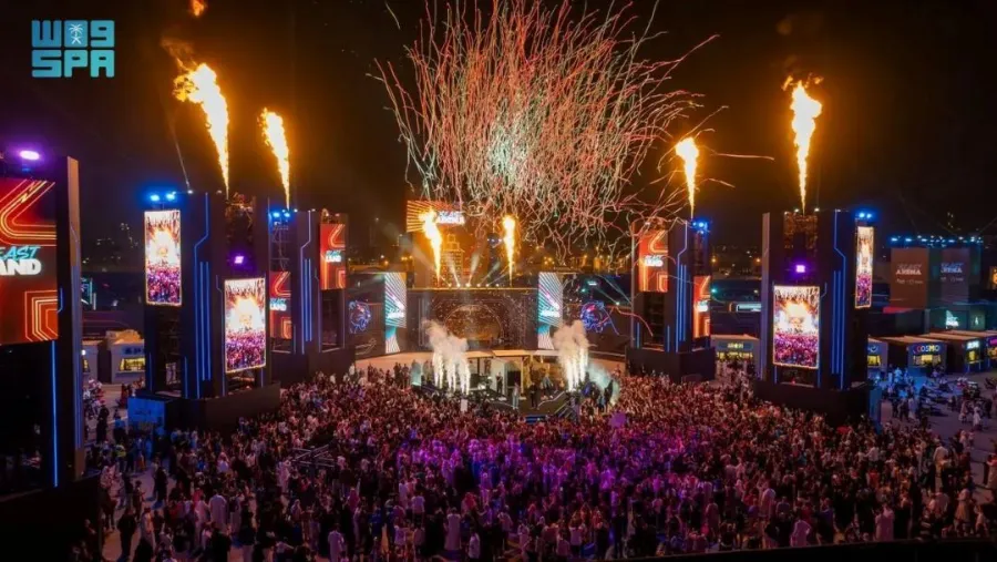  وتيرة الإقبال ارتغعت  بصورة ملحوظة على مناطق موسم الرياض