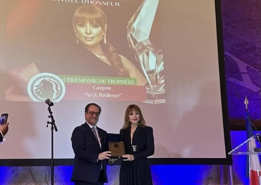 تكريم كارول سماحة- الصورة من مكتبها الصحفي