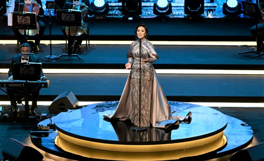 مي فاروق- الصورة من المركز الإعلامي لشركة ليلة عمر