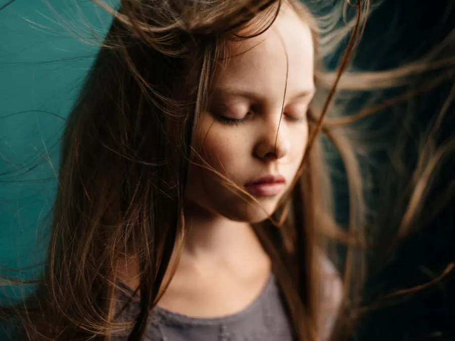 صورة طفلة مزاجية