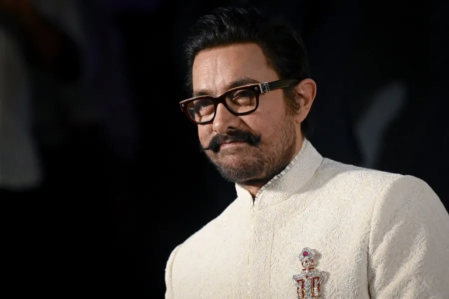 عامر خان في مومباي - Aamir Khan in Mumbai. مصدر الصورة من Sujit JAISWAL / AFP