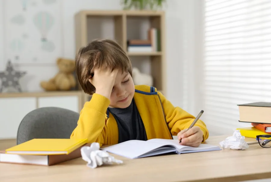 صورة طفل يخاف من الفشل