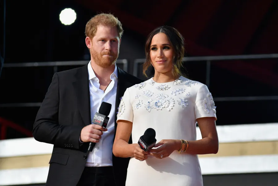 الأمير هاري وميغان ماركل خلال مهرجان في نيويورك (Prince Harry and Meghan Markle during a festival in New York). مصدر الصورة: Angela Weiss / AFP