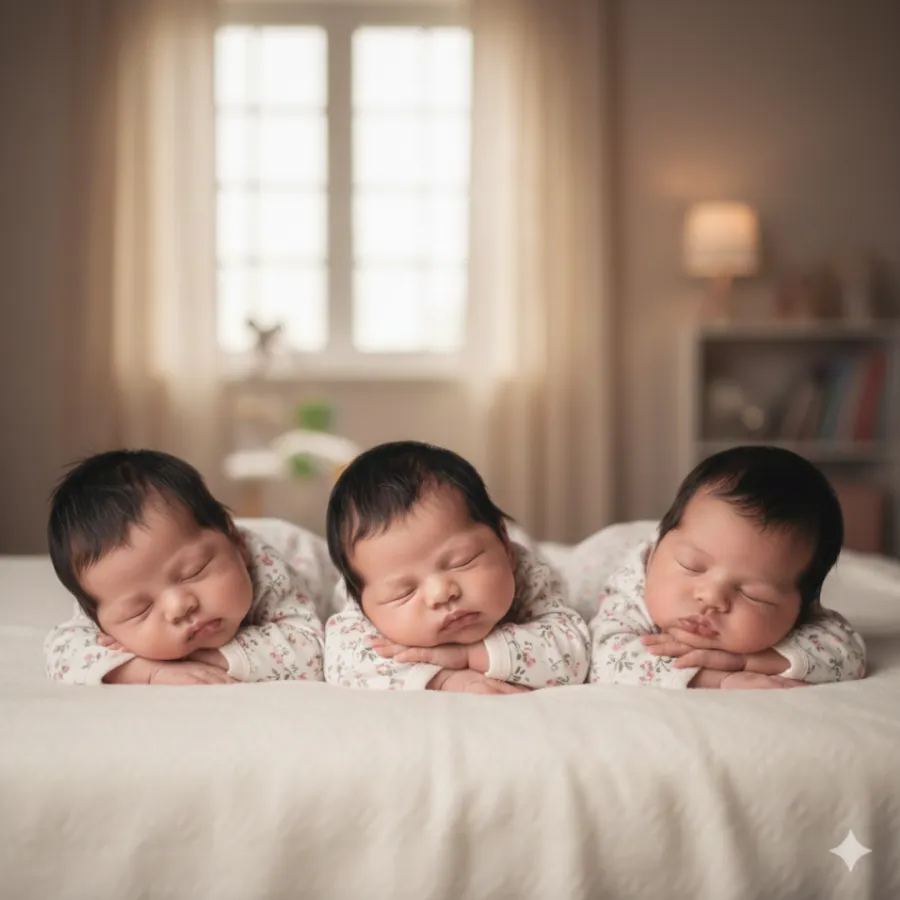 صورة 3 مولودات بنات