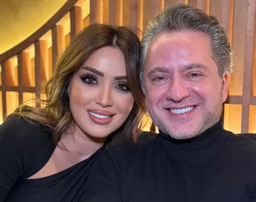 مروان خوري وزوجته ندى خوري- الصورة من حسابها على إنستغرام