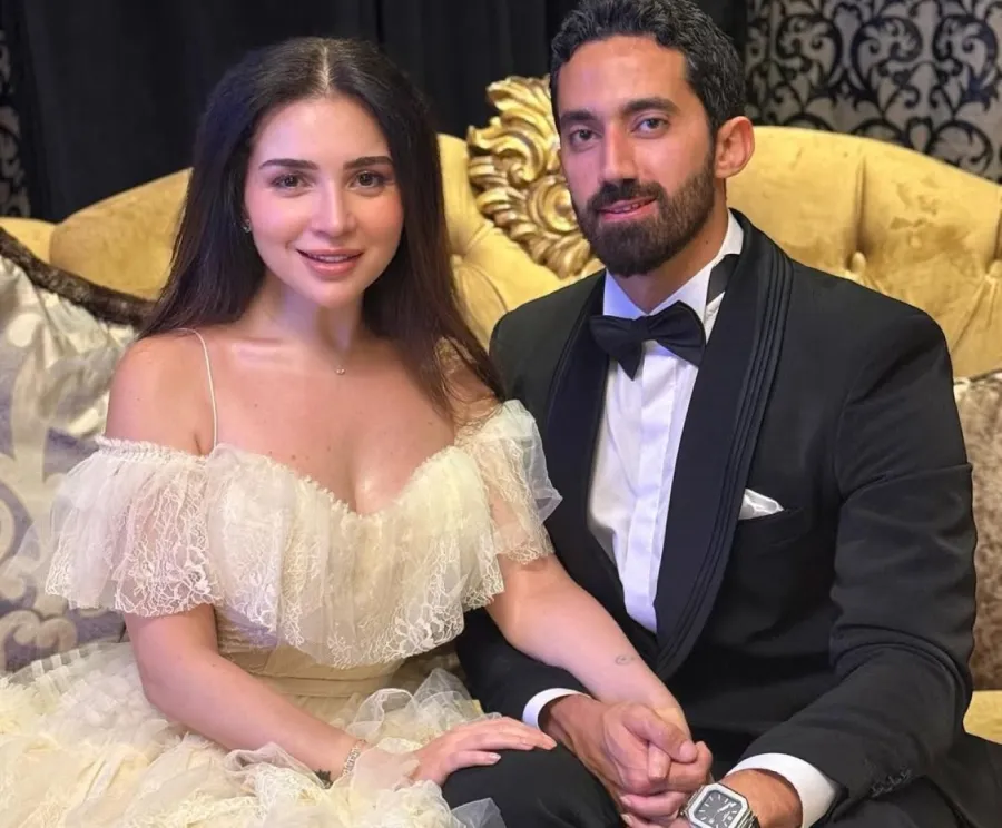 مي عز الدين وزوجها أحمد تيمور - الصورة من حسابها على إنستغرام