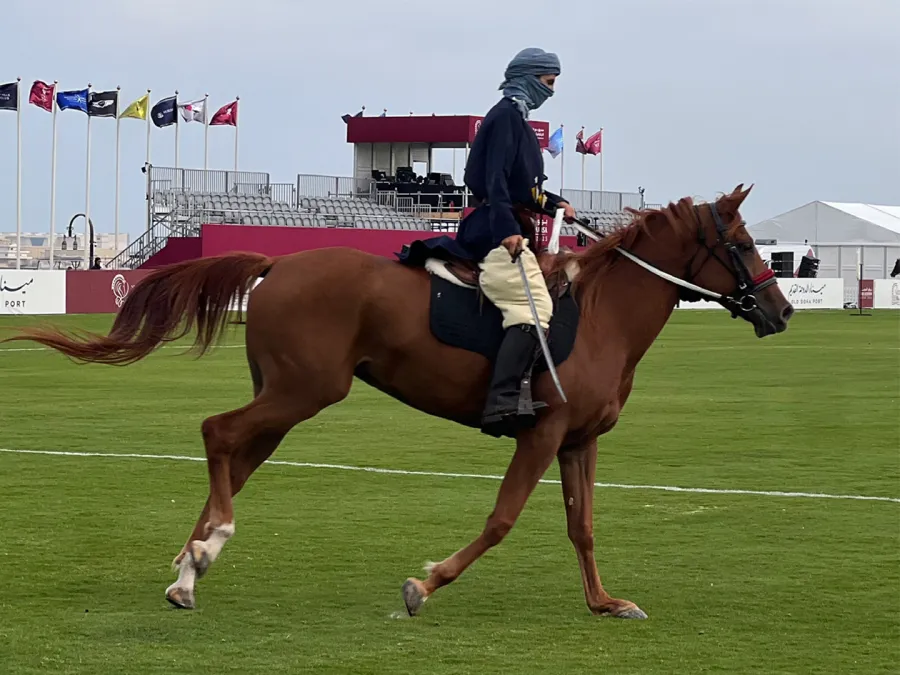 مشهد من عرض الافتتاح الرسمي