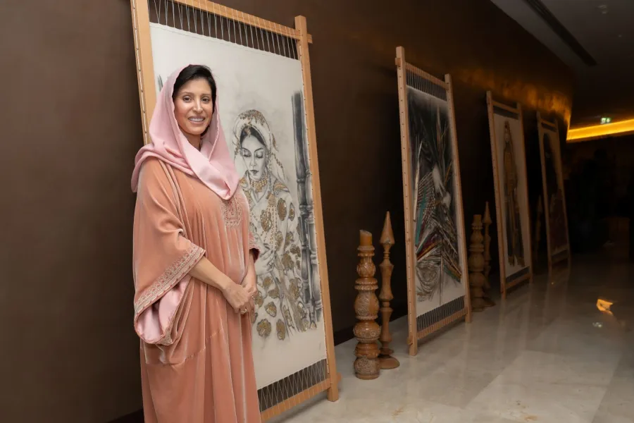 الأميرة نورة الفيصل الرئيسة التنفيذية لفنون التراث- تصوير هدى باشطح