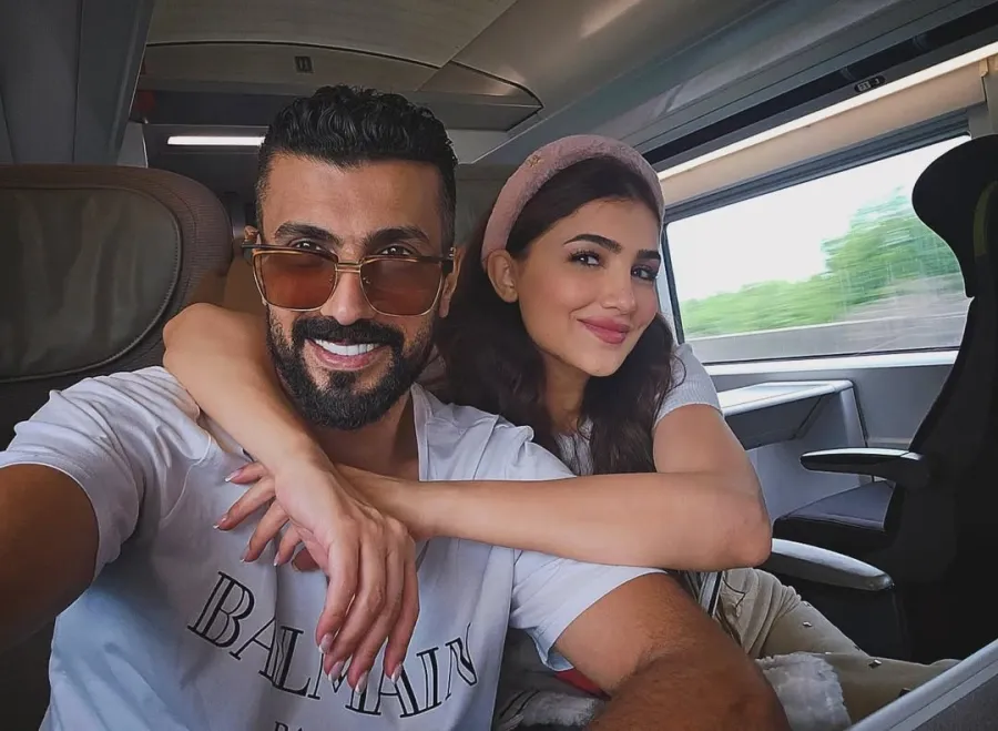 مي عمر ومحمد سامي - الصورة من صفحته على  انستغرام