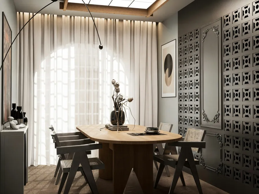 غرفة طعام معاصرة 