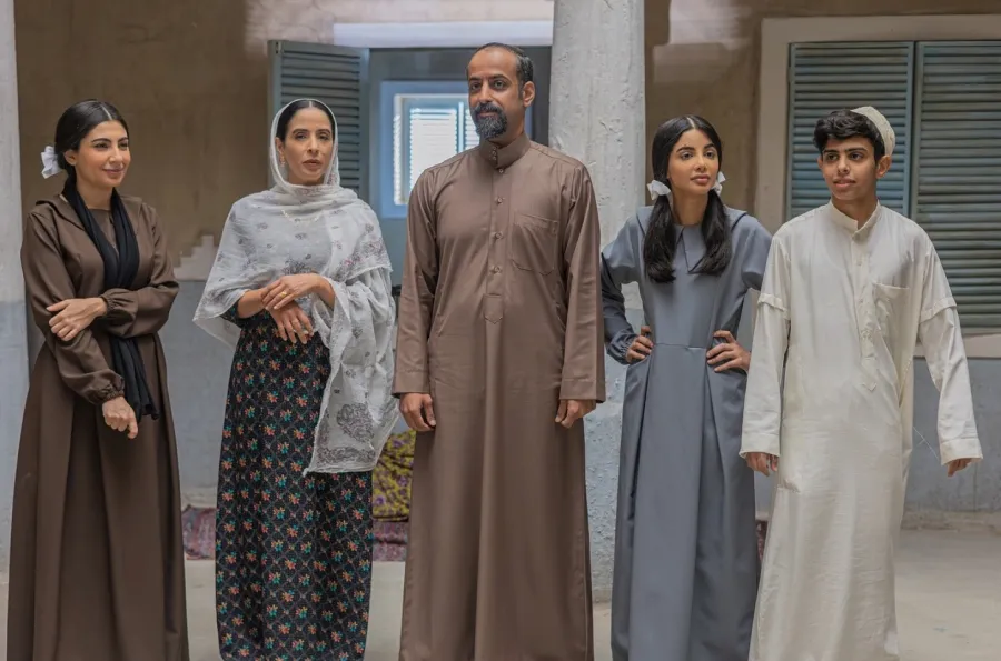 عائلة أبو إبراهيم في مسلسل شارع الأعشى- الصورة من حساب ألاء سالم على الانستغرام