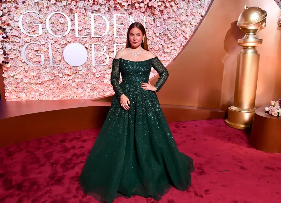 ريا أبي راشد Raya Abirached في حفل توزيع جوائز غولدن غلوب 2026. مصدر الصورة: Alberto Rodriguez/2026GG/Penske Media via Getty Images
