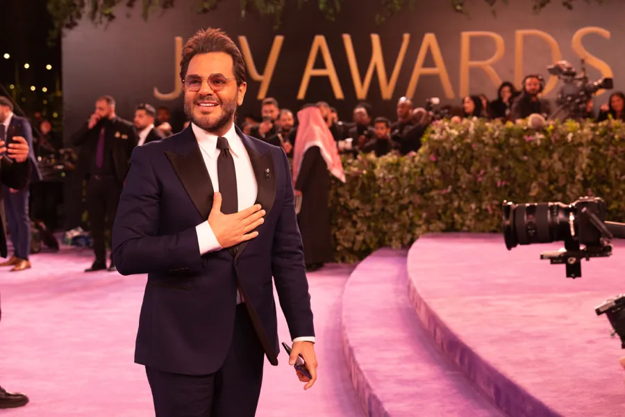 الإعلامي نيشان في Joy Awards 2026- الصورة من الهيئة العامة للترفيه
