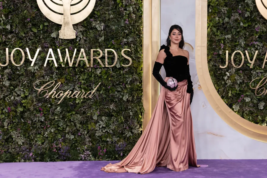 أسيل عمران في حفل جوي أوردز 2026 -الصورة من المكتب الإعلامي لهيئة الترفيه