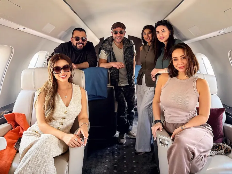 أسرة مسلسل الكينج- الصورة من حساب محمد إمام على إنستغرام